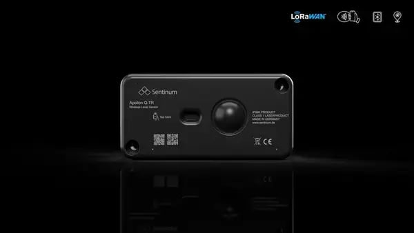 Apollon‑Q Sensor zur drahtlosen Füllstands- und Distanzmessung von Behältern über LoRaWAN®