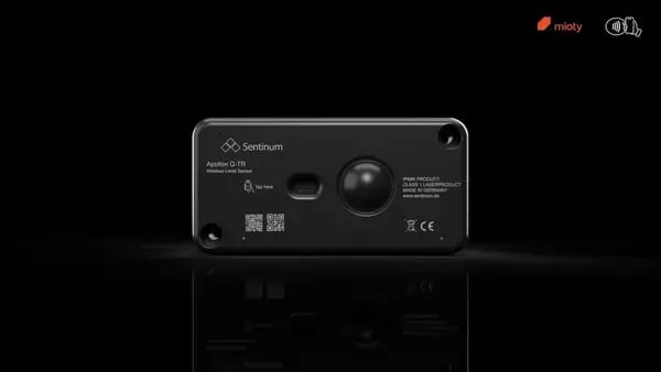 Sentinum Apollon-Q Füllstandsensor für Tanks, Silos und Abfallbehälter mit LoRaWAN-Funktechnologie