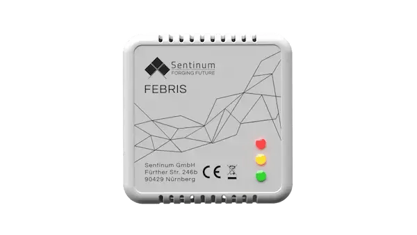 Febris IoT‑Sensor zur Erfassung von Raumluft‑ und Klimadaten für Gebäudemonitoring und Analytics