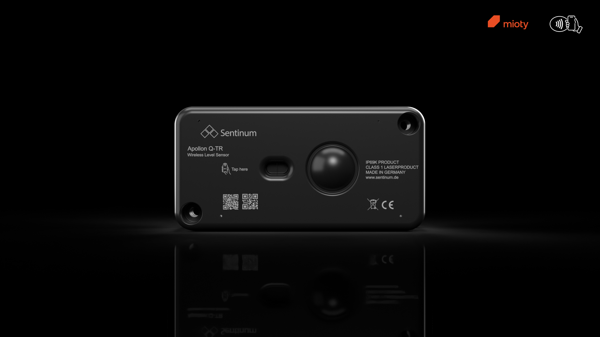 Apollon‑Q mioty® Smart‑Waste‑Sensor zur energieeffizienten Füllstandserfassung und Zustandsüberwachung von Behältern