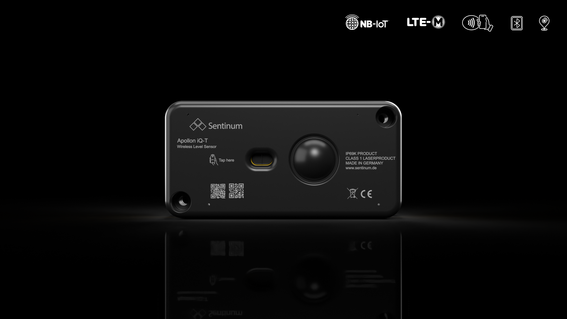 Apollon‑Q‑T NB‑IoT / LTE‑M Sensor zur mobilfunkbasierten Füllstands‑ und Distanzmessung mit Laser‑ToF