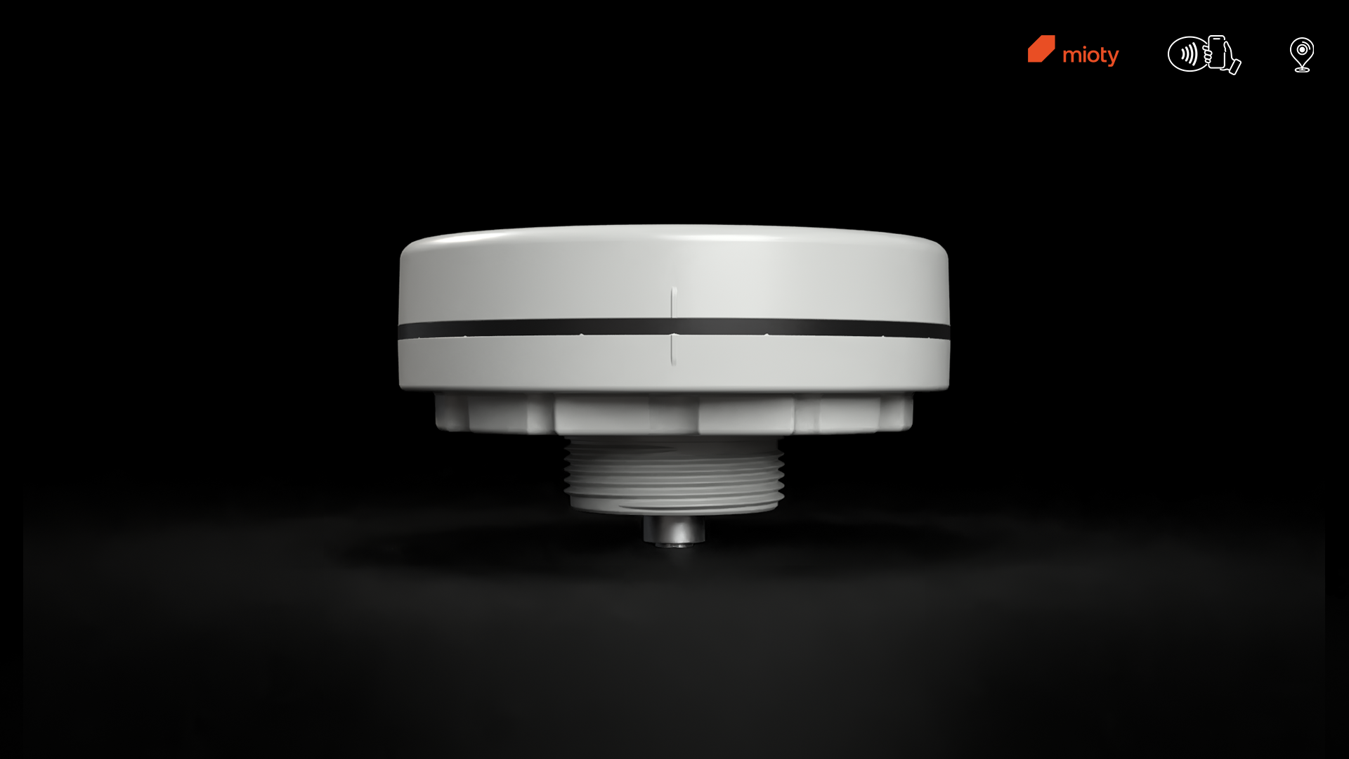 Febris Indoor CO2-Sensor mit LED-Ampel zur drahtlosen Überwachung der Raumluftqualität über mioty®, mit Messung von CO₂, Temperatur, Luftfeuchte und Luftdruck