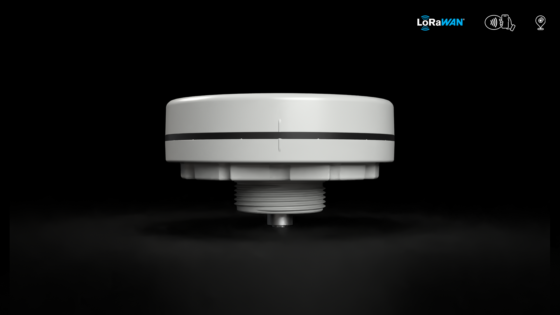 Febris Indoor CO2-Sensor zur drahtlosen Überwachung der Raumluftqualität mit Messung von CO₂, Temperatur, Luftfeuchte und Luftdruck über LoRaWAN®