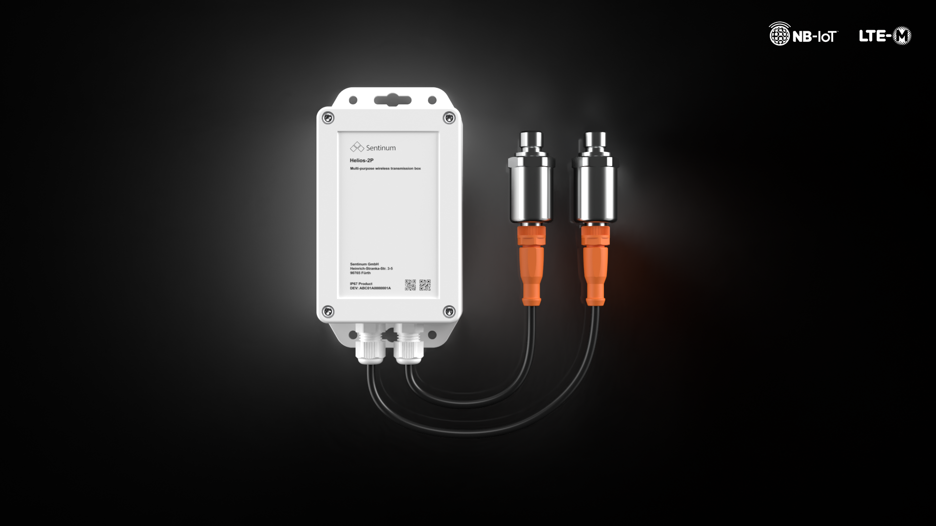 Helios 2P Industrie‑Drucksensor von Sentinum mit NB‑IoT/LTE‑M zur drahtlosen Messung und Überwachung von Prozess‑ und Differenzdruck, Druckverläufen und Zustandsdaten für standortübergreifendes Anlagen‑ und Maschinenmonitoring, Condition Monitoring, Leckageerkennung und industrielle IoT‑Anwendungen.
