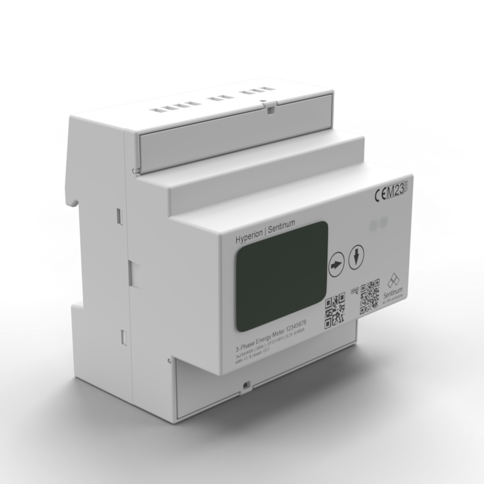 Hyperion Energymeter von Sentinum zur industriellen Erfassung von Strom‑ und Energieverbräuchen, Leistungsdaten, Lastprofilen und Energieflüssen für Energiemonitoring, Verbrauchstransparenz, Energieeffizienz, ISO‑50001‑Kennzahlen, Maschinen‑ und Anlagenüberwachung.