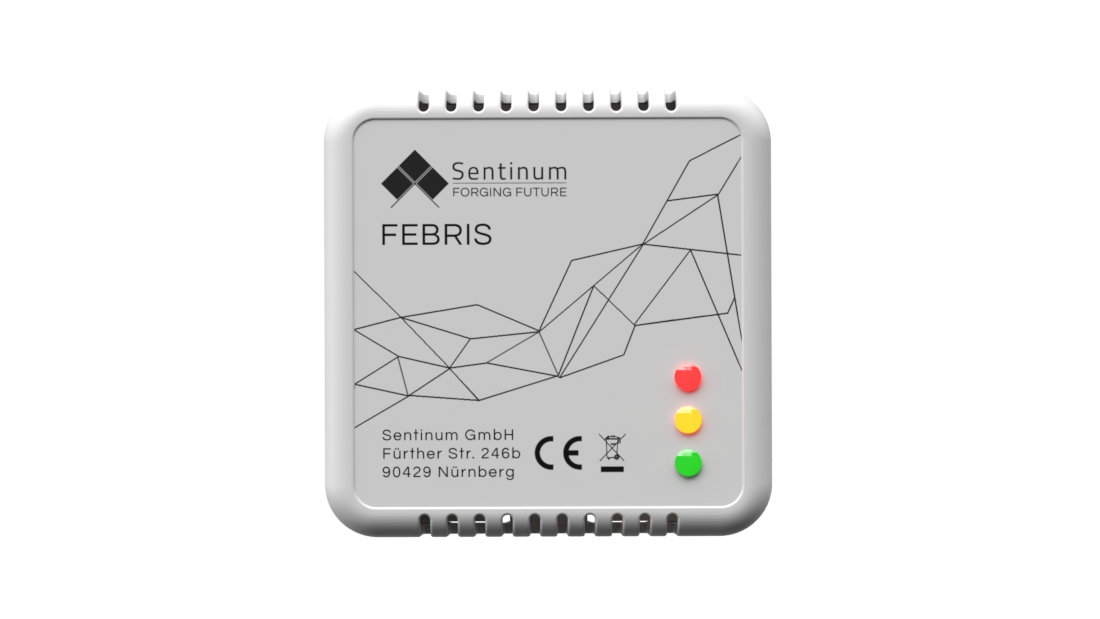Febris IoT‑Sensor zur Erfassung von Raumluft‑ und Klimadaten für Gebäudemonitoring und Analytics