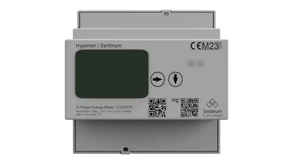 Hyperion Energiezähler lora Gerätefront Ansicht