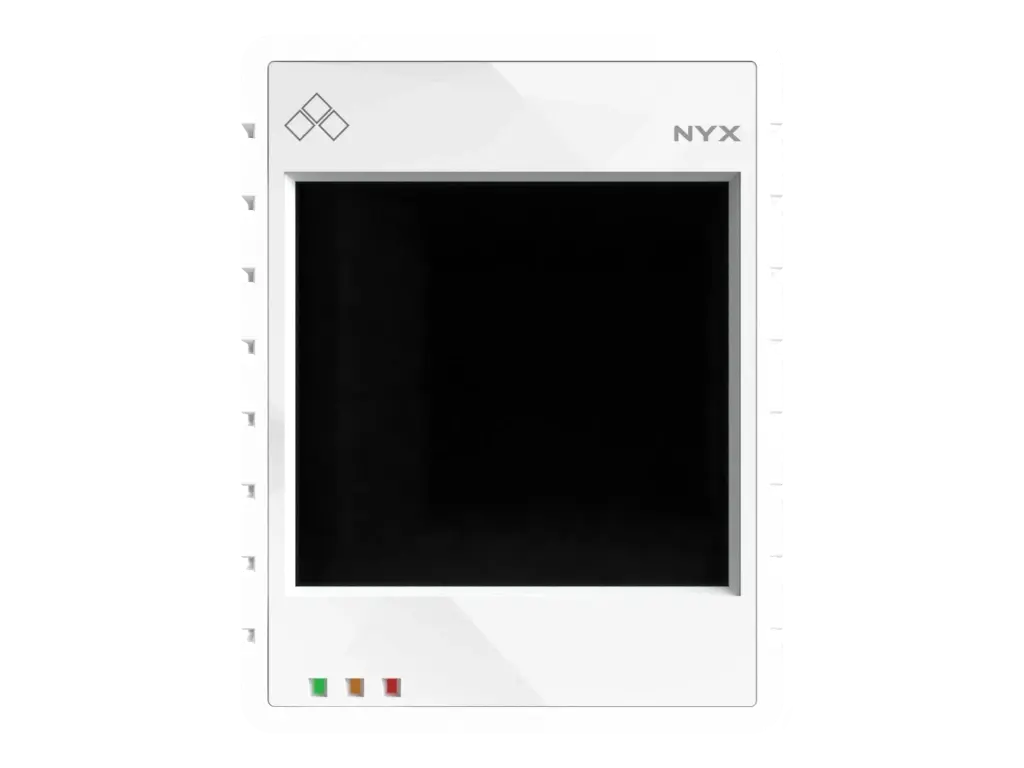 Nyx batterieloser, solarbetriebener Indoor‑Sensor für Umwelt‑ und Zustandsmessung, freigestellte Ansicht
