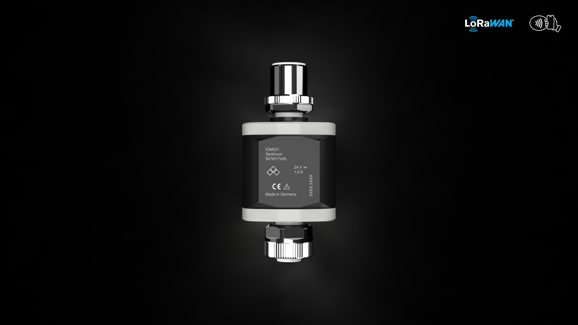  Aion LoRaWAN® Adapter von Sentinum zur drahtlosen Übertragung von Sensor‑ und Prozessdaten im industriellen IoT.